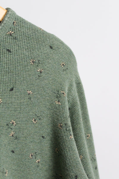 daisy chain waffle cotton tee