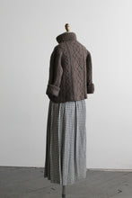 sweetgrass gingham midi skirt