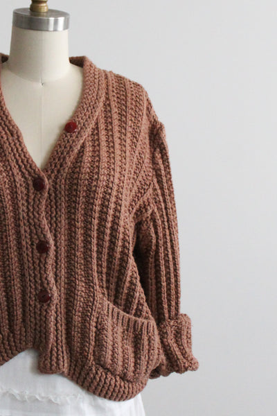 toast boxy cardigan
