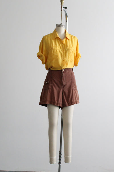 dandelion silk button up