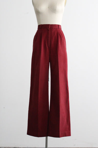 rosewood cotton trousers