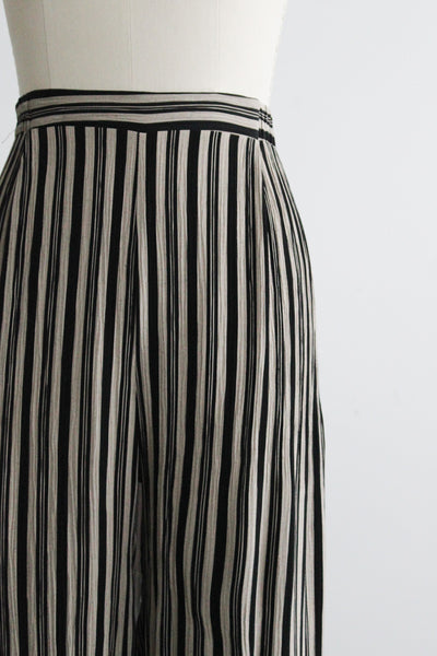 graphite striped trousers
