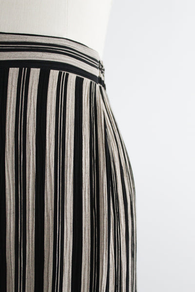 graphite striped trousers