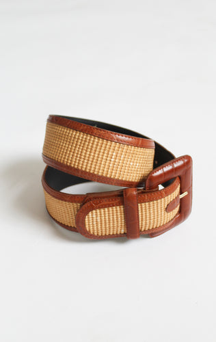 wide woven belt