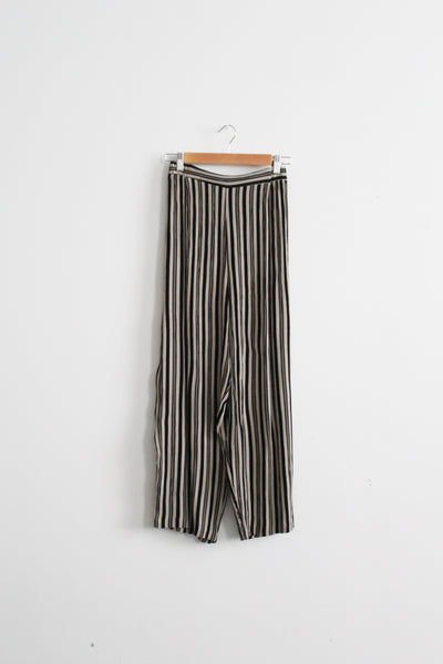 graphite striped trousers