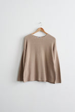 putty seed stitch sweater
