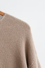 putty seed stitch sweater