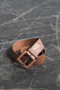 crosshatch leather belt