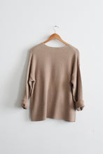 putty seed stitch sweater