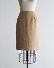 camel wool skirt