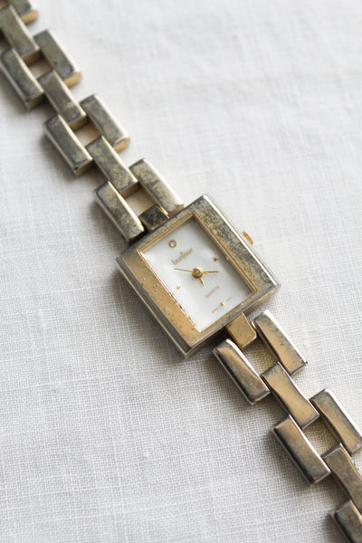 chainlink goldtone vintage watch