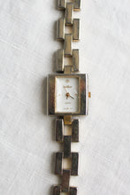 chainlink goldtone vintage watch