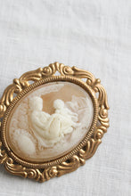 vintage cameo brooch