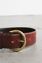 wide leather belt