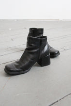 black leather ankle boots sz.8