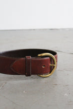 wide leather belt