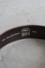 wide leather belt