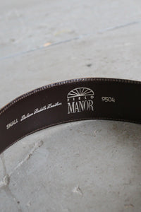 wide leather belt