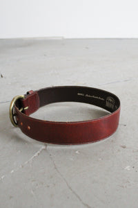 wide leather belt
