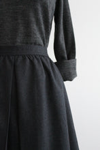 graphite wool midi skirt