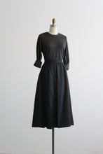 graphite wool midi skirt