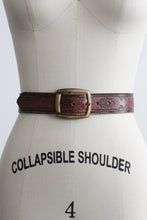 tooled leather belt