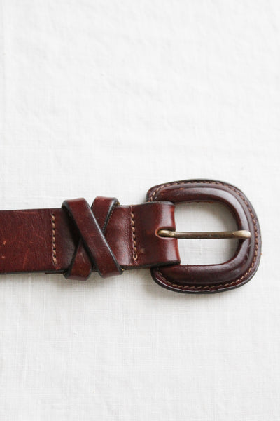saddle leather belt