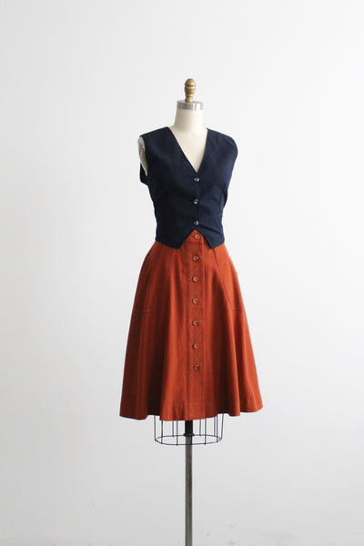 tobacco wool skirt