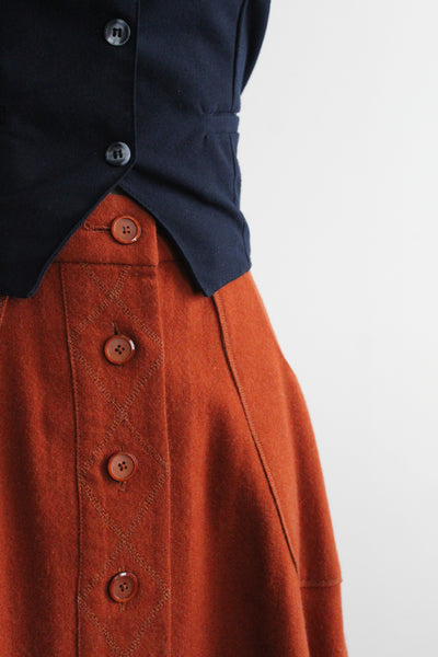 tobacco wool skirt