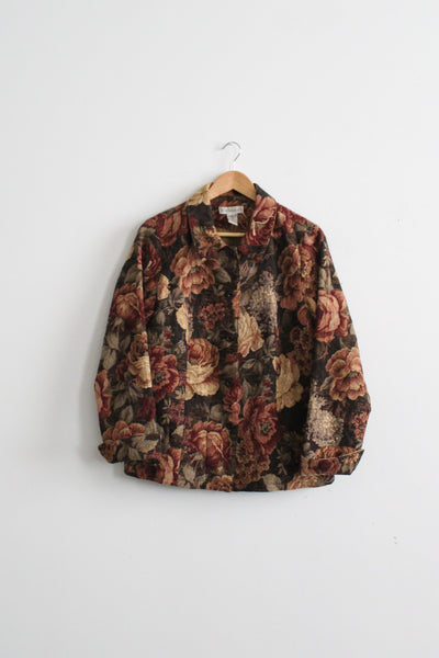 cabbage rose tapestry jacket