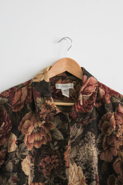 cabbage rose tapestry jacket