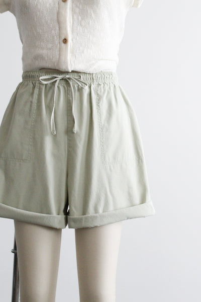 mintleaf cotton shorts