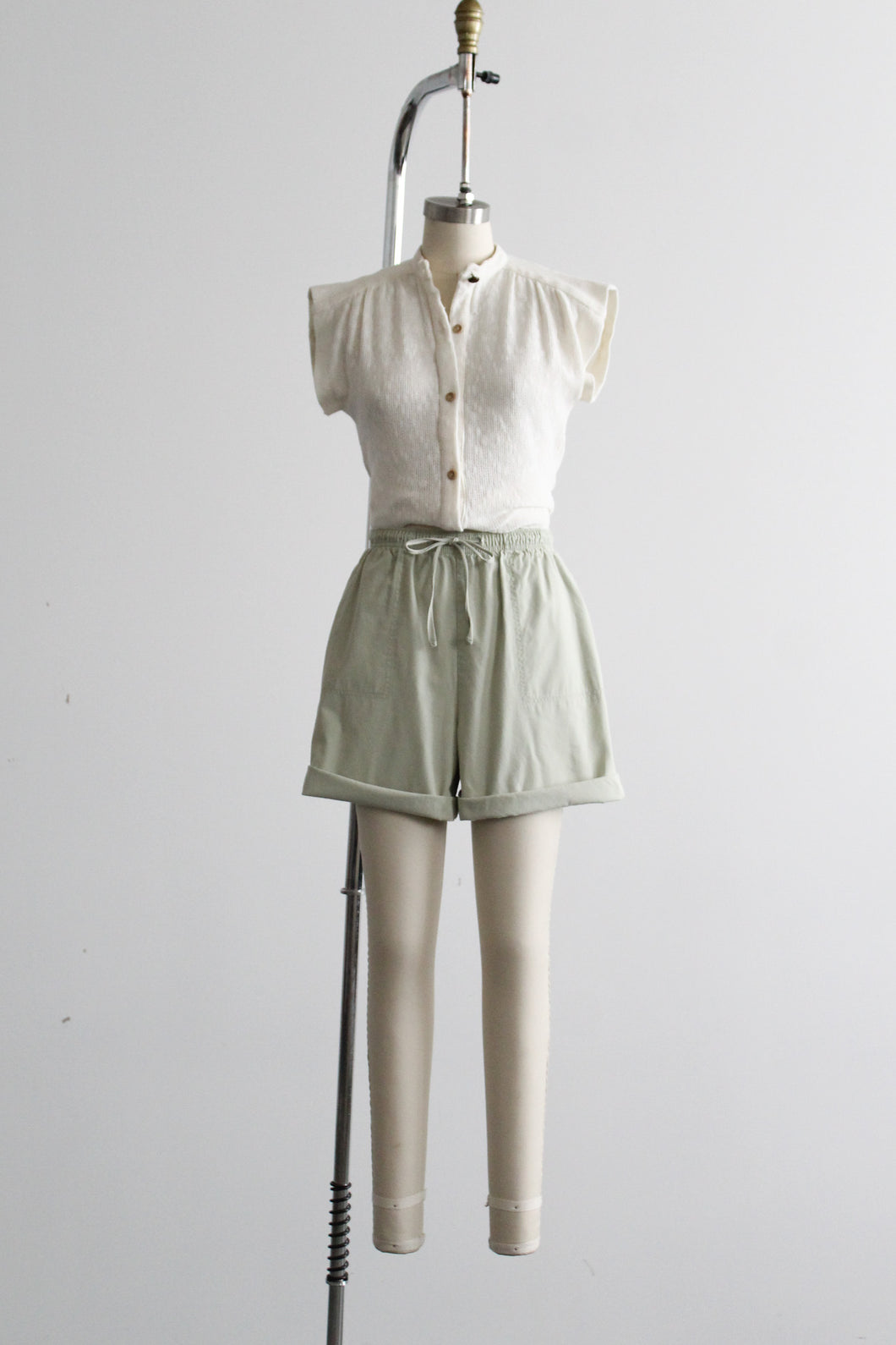 mintleaf cotton shorts