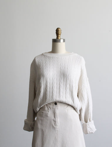 parchment cotton sweater (m)
