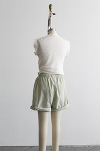 mintleaf cotton shorts