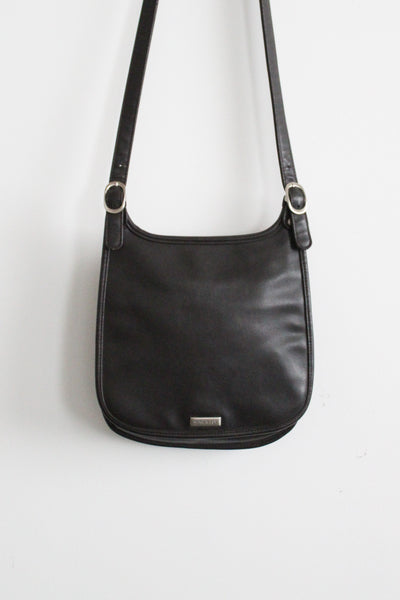 walnut vegan leather shoulder bag