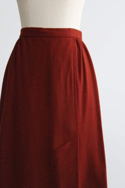 amberglow wool skirt