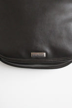 walnut vegan leather shoulder bag