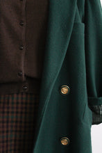 evergreen wool trench