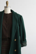 evergreen wool trench