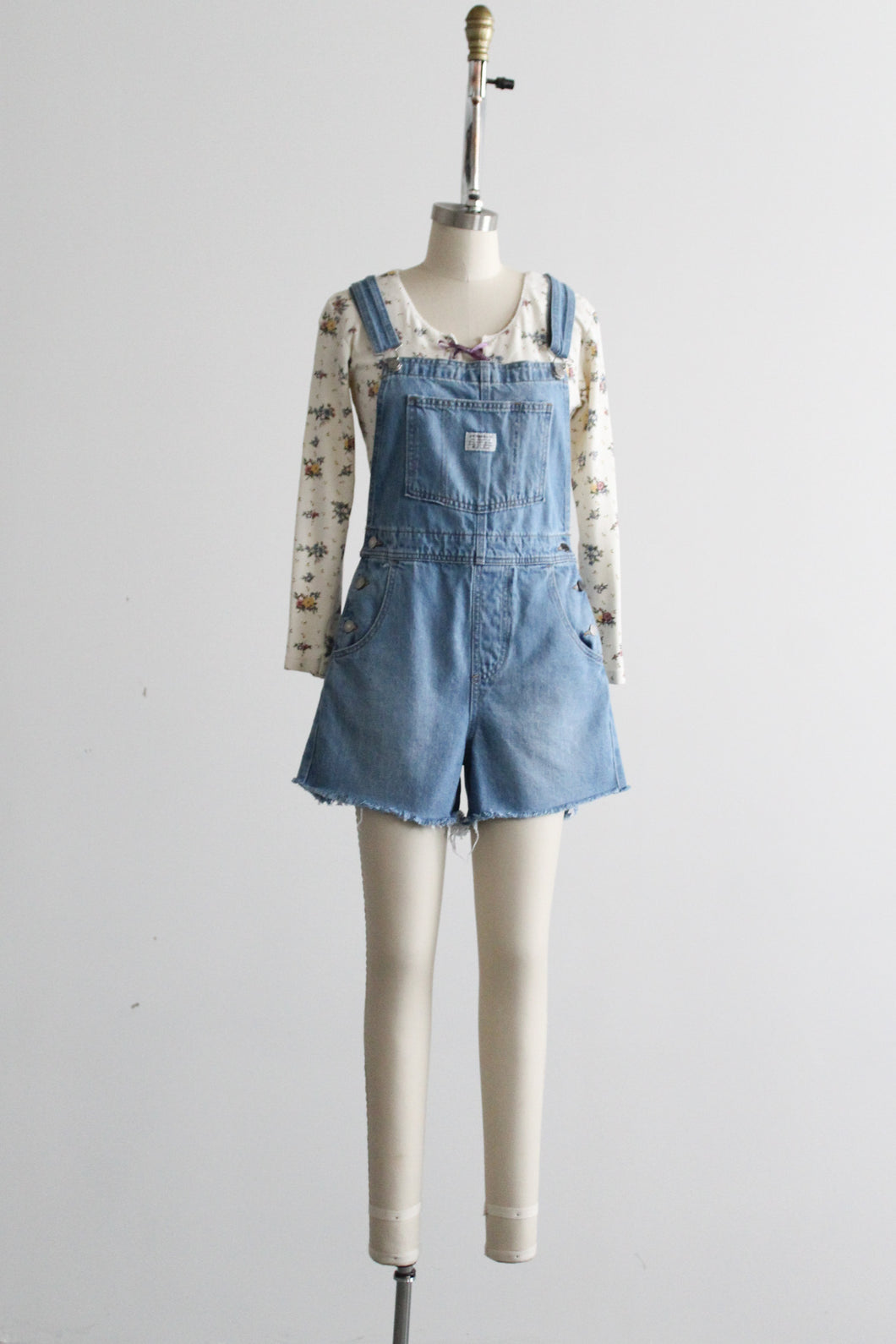 driftwood short overalls