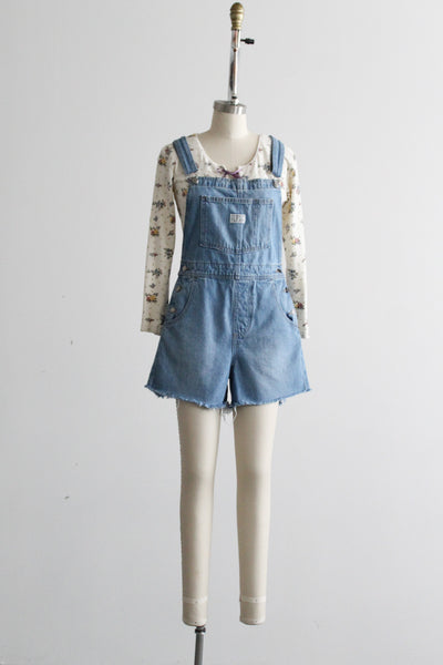driftwood short overalls