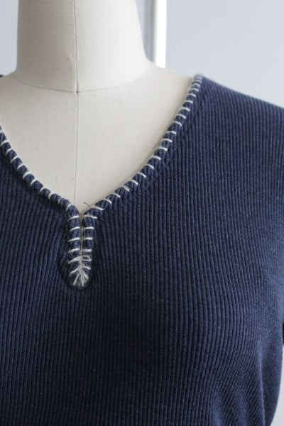 nightfall rib knit tee