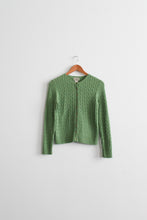 grass wool cardigan