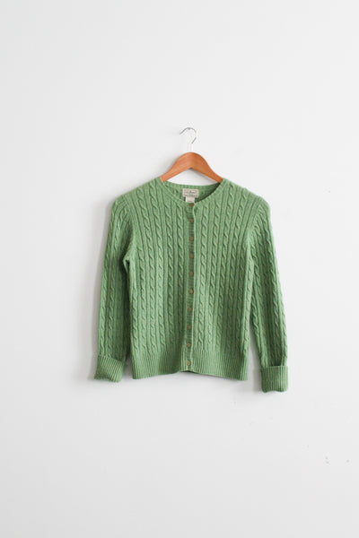 grass wool cardigan