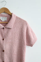 ballet pink cotton button up