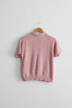 ballet pink cotton button up