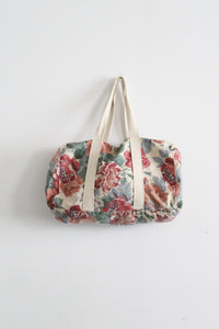 floral duffle bag