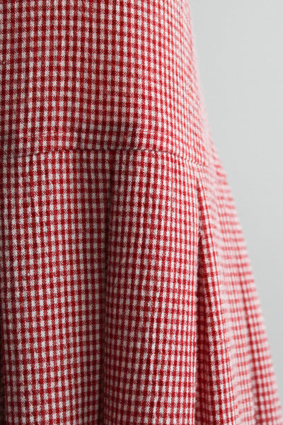 cardinal gingham market dress