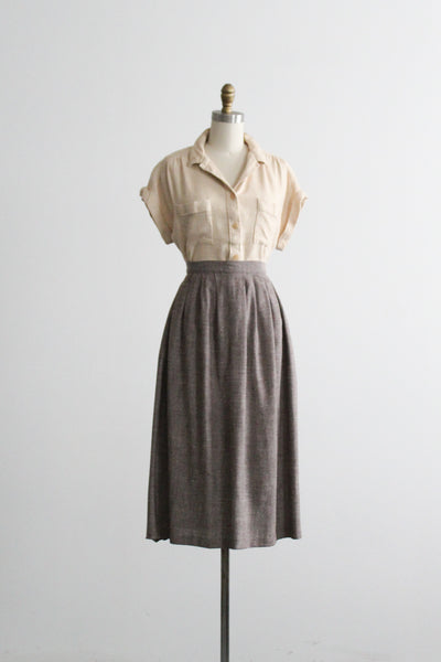 dappled fawn midi skirt
